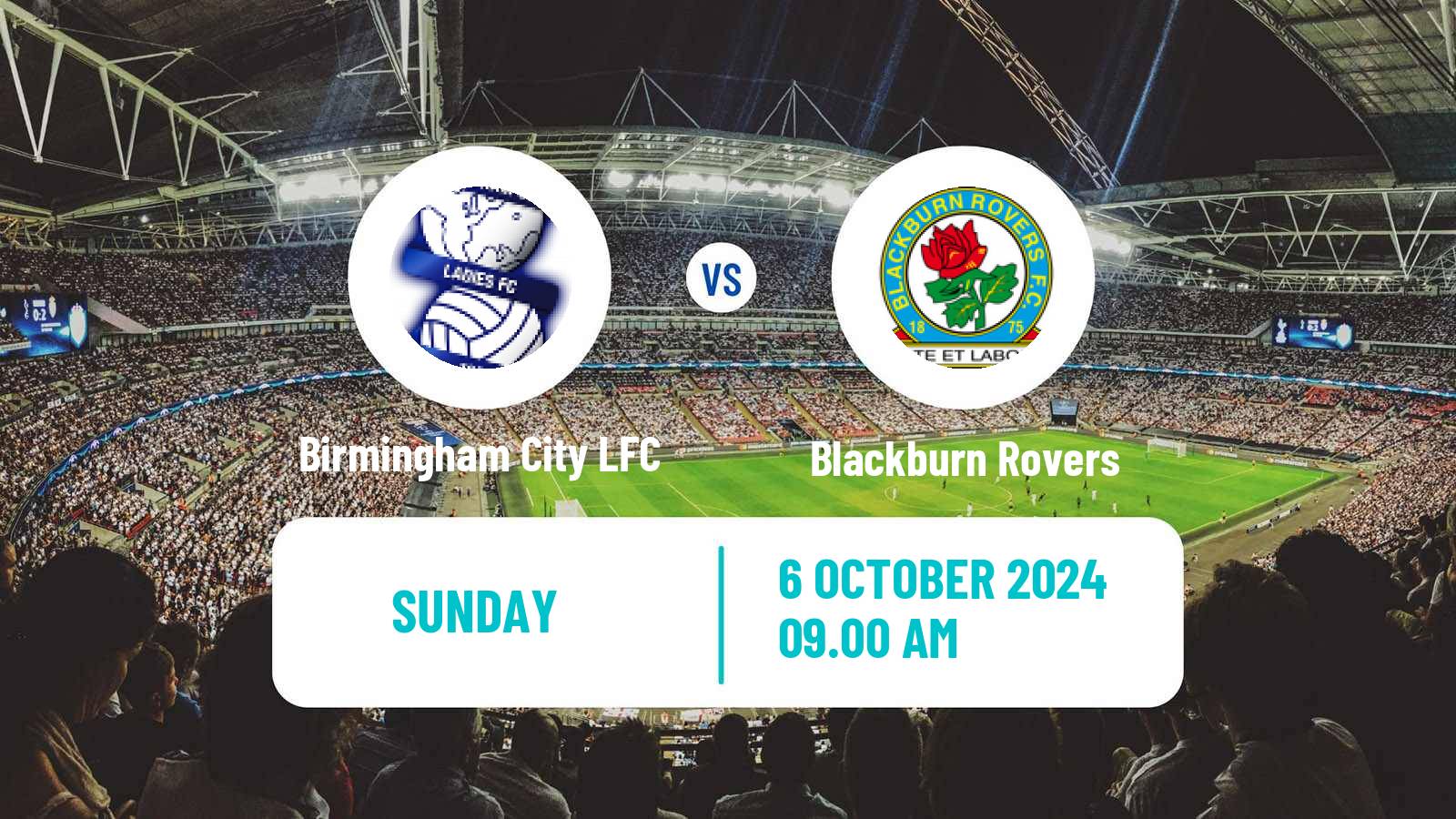 Soccer English Women Championship Birmingham City LFC - Blackburn Rovers