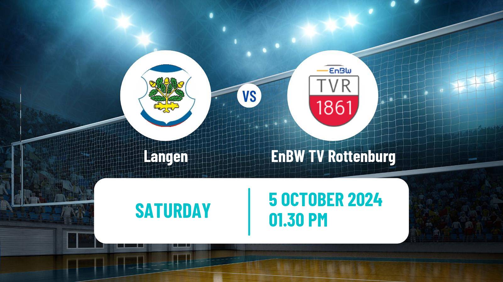 Volleyball German 2 Bundesliga South Volleyball Langen - EnBW TV Rottenburg