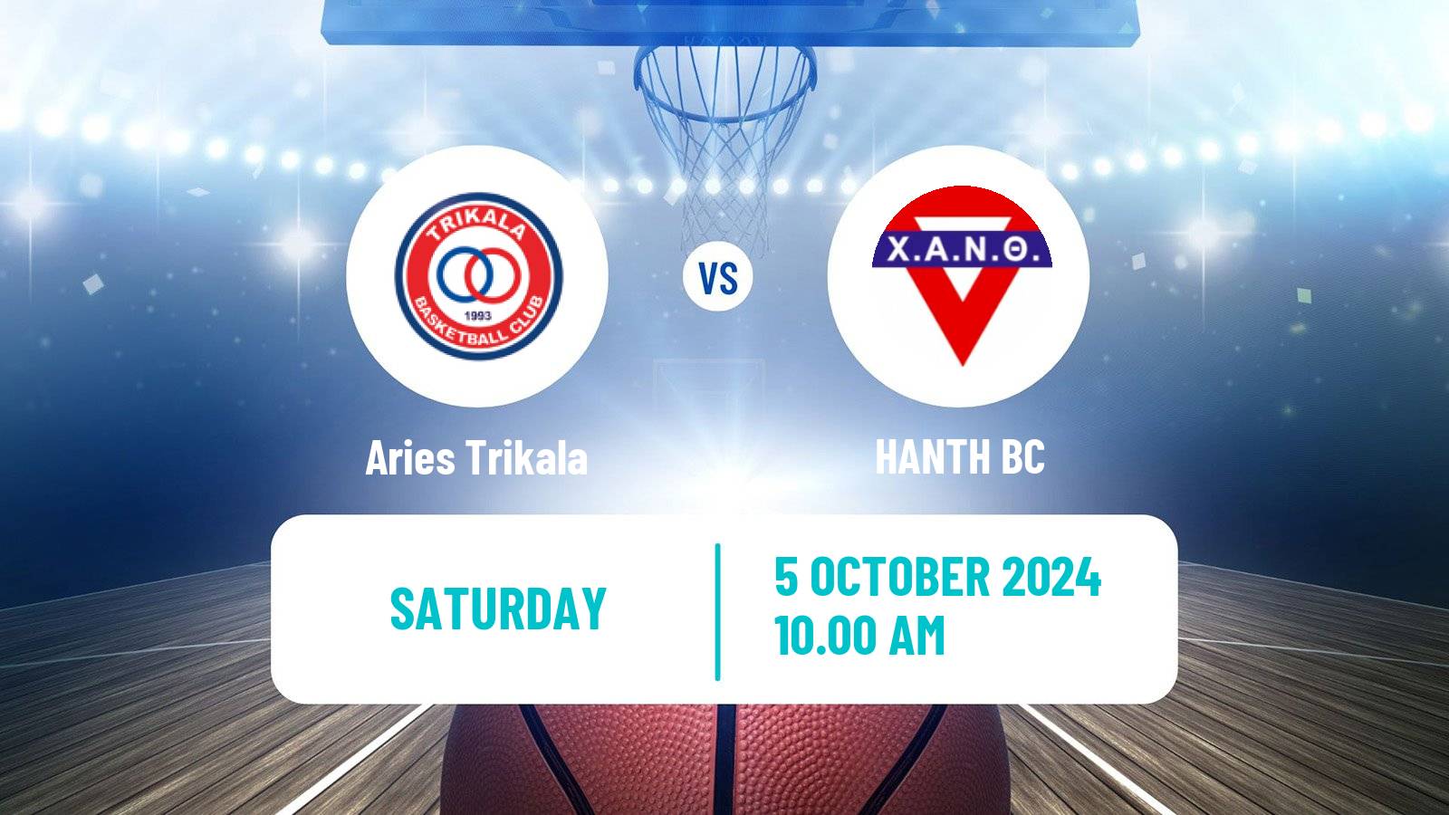 Basketball Greek Elite League Basketball Aries Trikala - HANTH