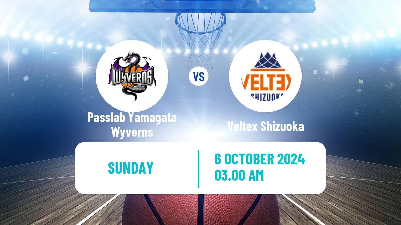 Basketball Japan B2 League Basketball Passlab Yamagata Wyverns - Veltex Shizuoka