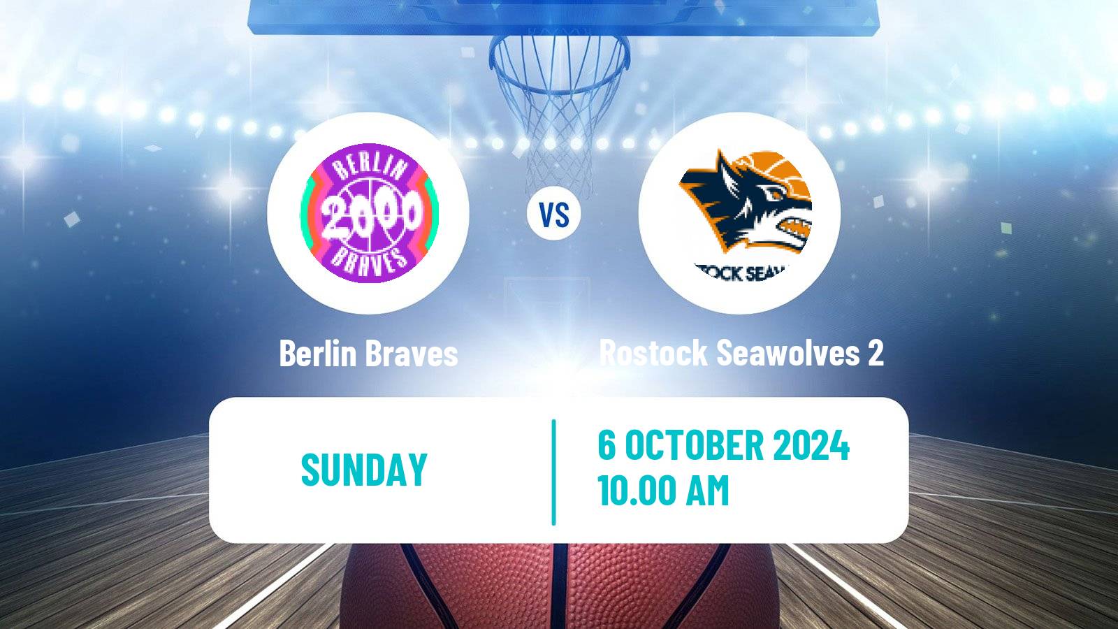 Basketball German Pro B Basketball Berlin Braves - Rostock Seawolves 2