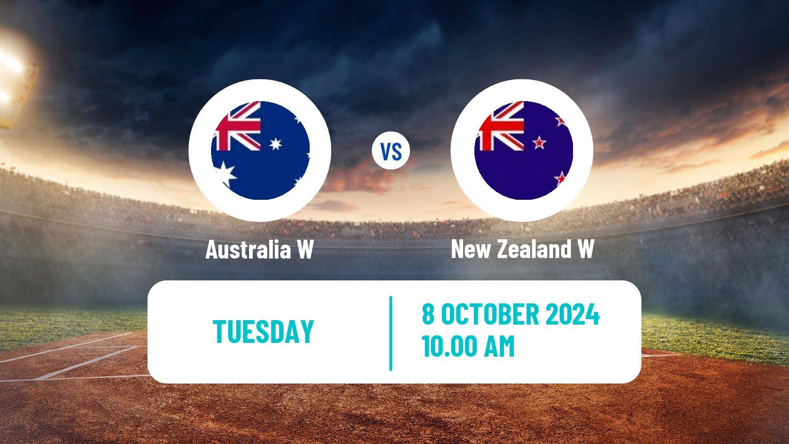 Cricket ICC World Twenty20 Women Australia W - New Zealand W