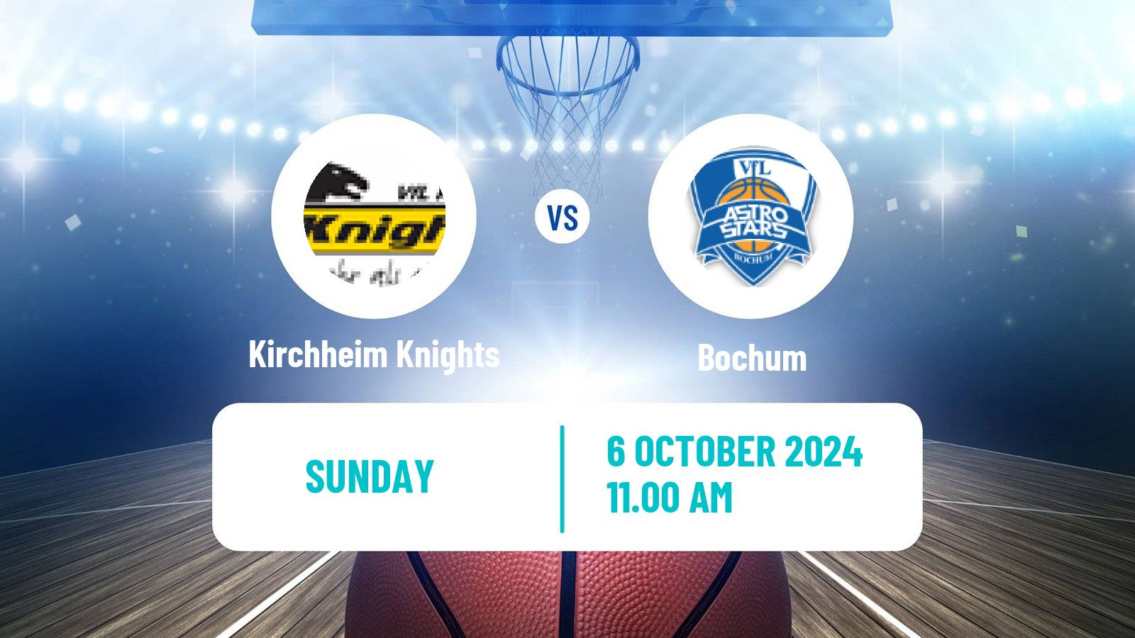 Basketball German Pro A Basketball Kirchheim Knights - Bochum