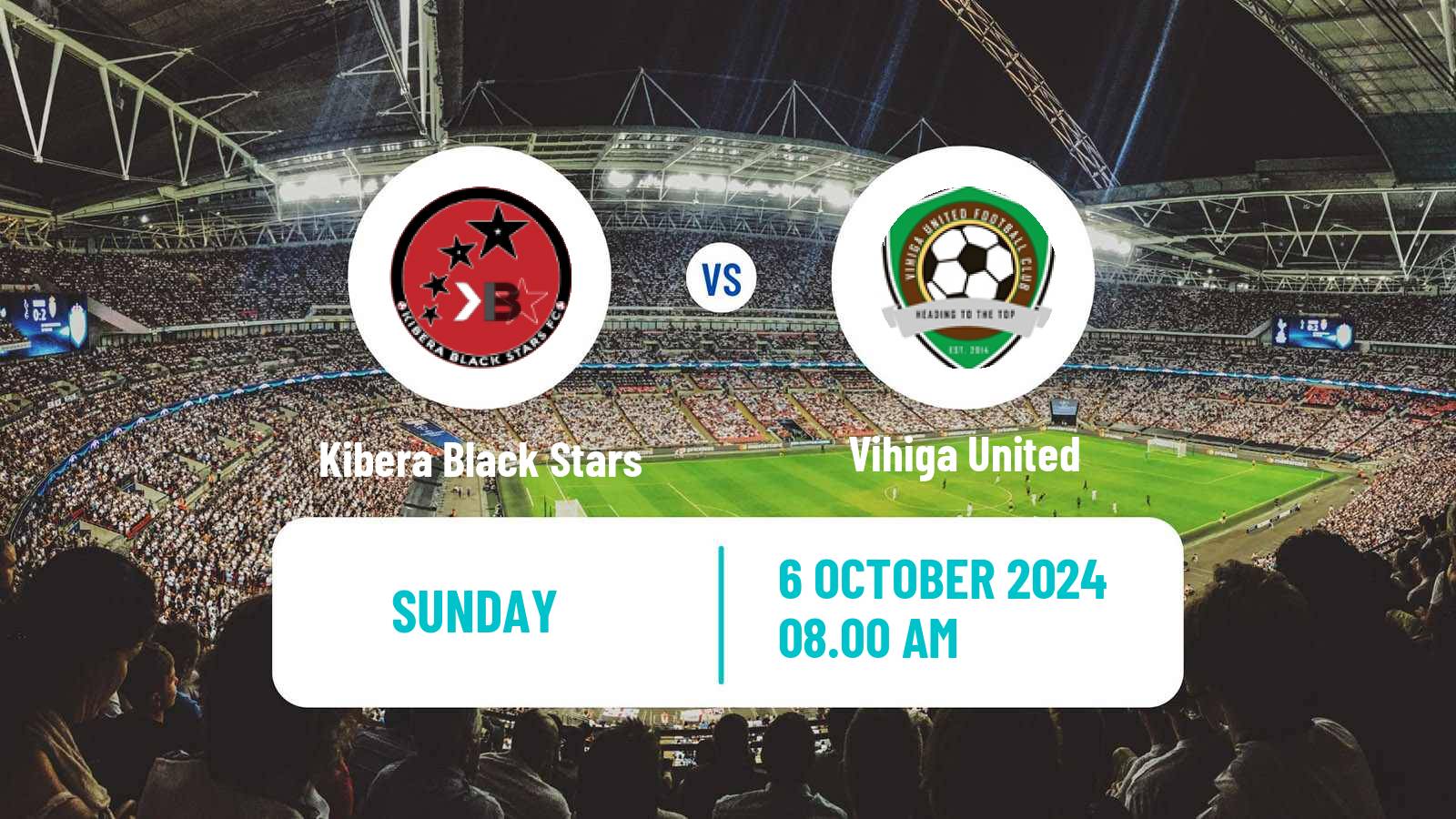 Soccer Kenyan Super League Kibera Black Stars - Vihiga United