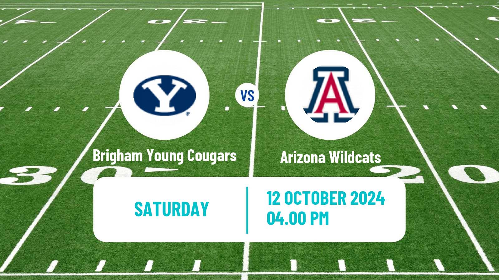 American football NCAA College Football Brigham Young Cougars - Arizona Wildcats