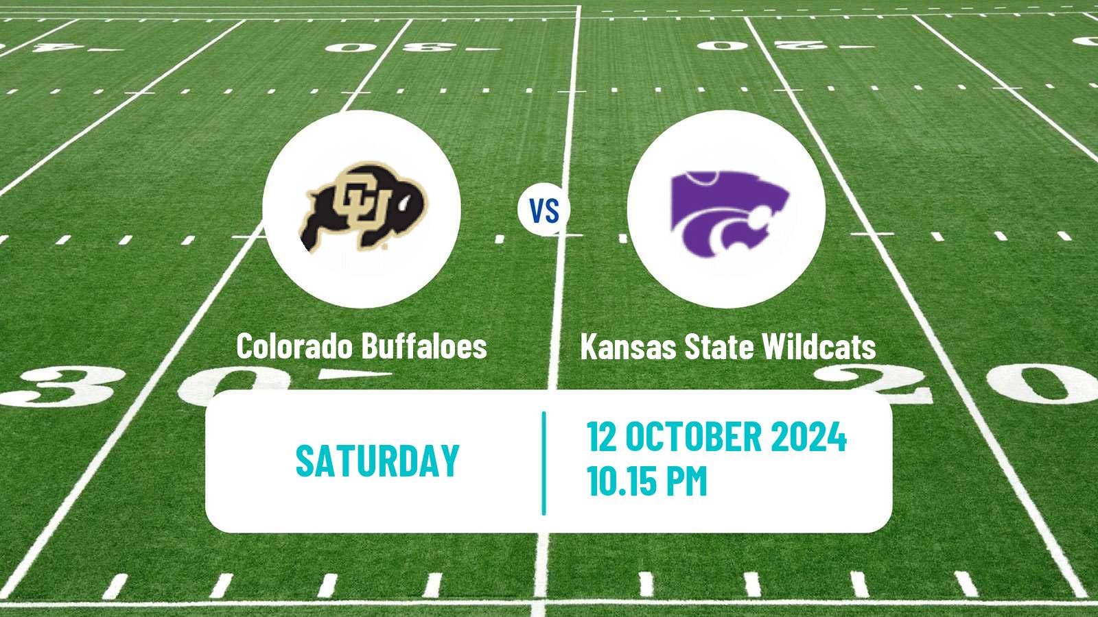 American football NCAA College Football Colorado Buffaloes - Kansas State Wildcats