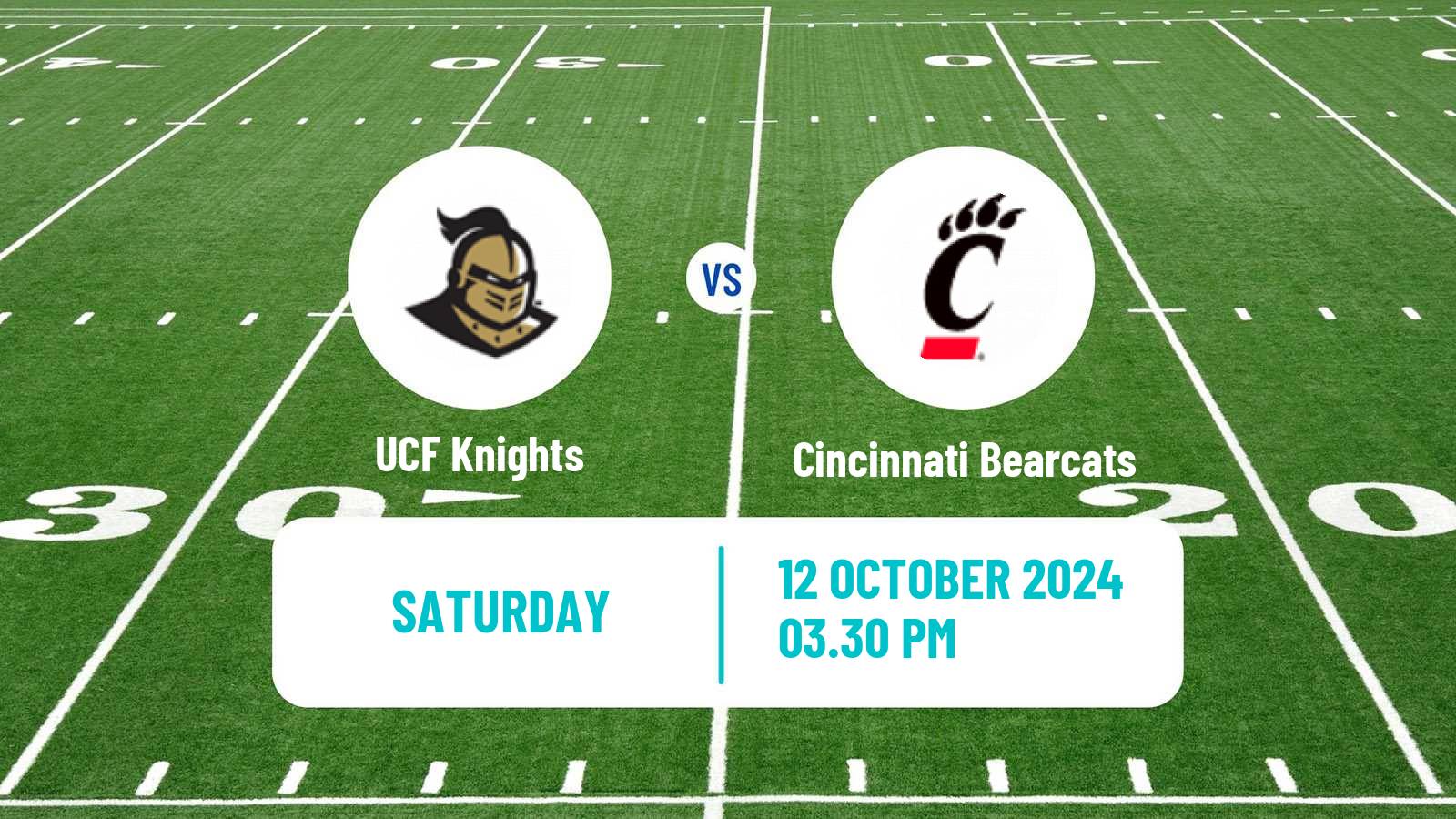 American football NCAA College Football UCF Knights - Cincinnati Bearcats