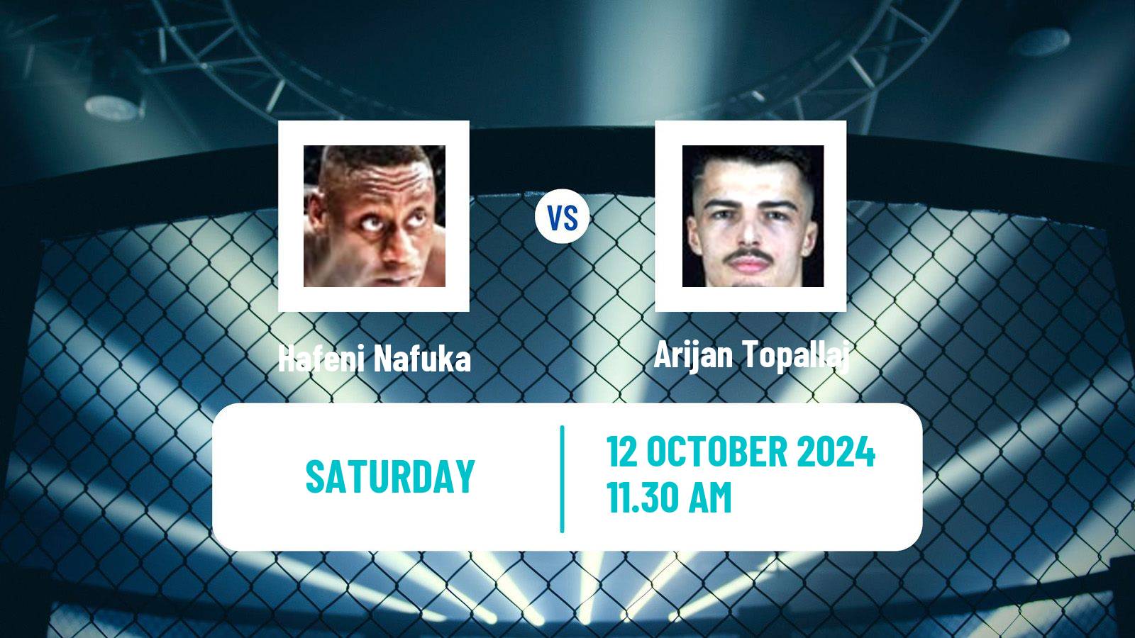 MMA Lightweight Oktagon Men Hafeni Nafuka - Arijan Topallaj