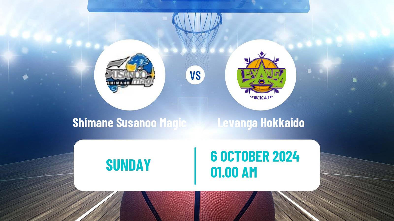 Basketball BJ League Shimane Susanoo Magic - Levanga Hokkaido