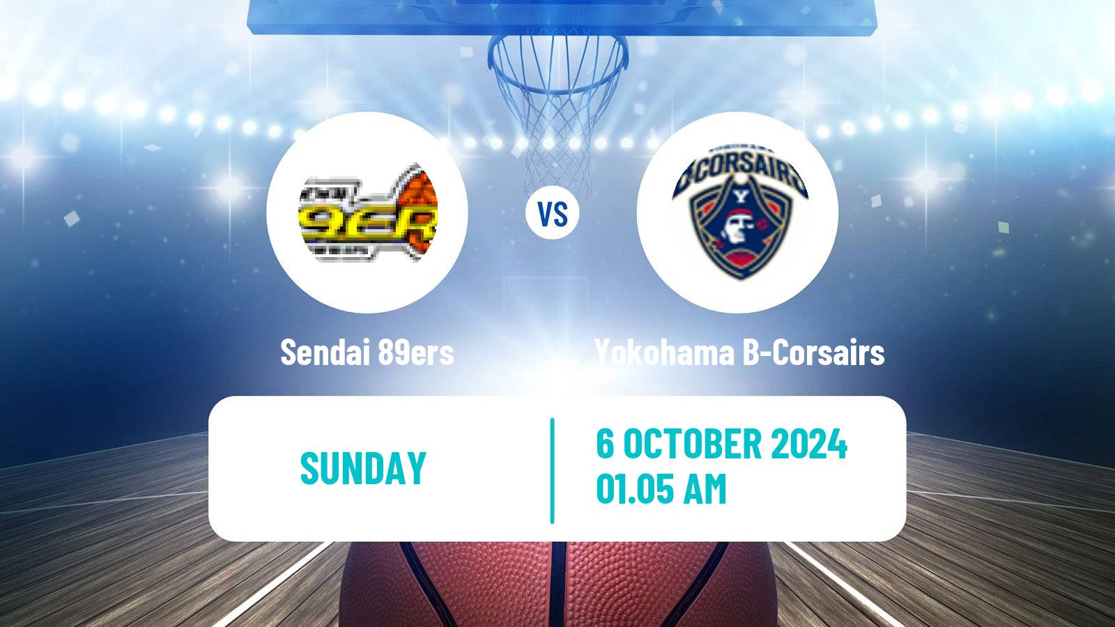 Basketball BJ League Sendai 89ers - Yokohama B-Corsairs