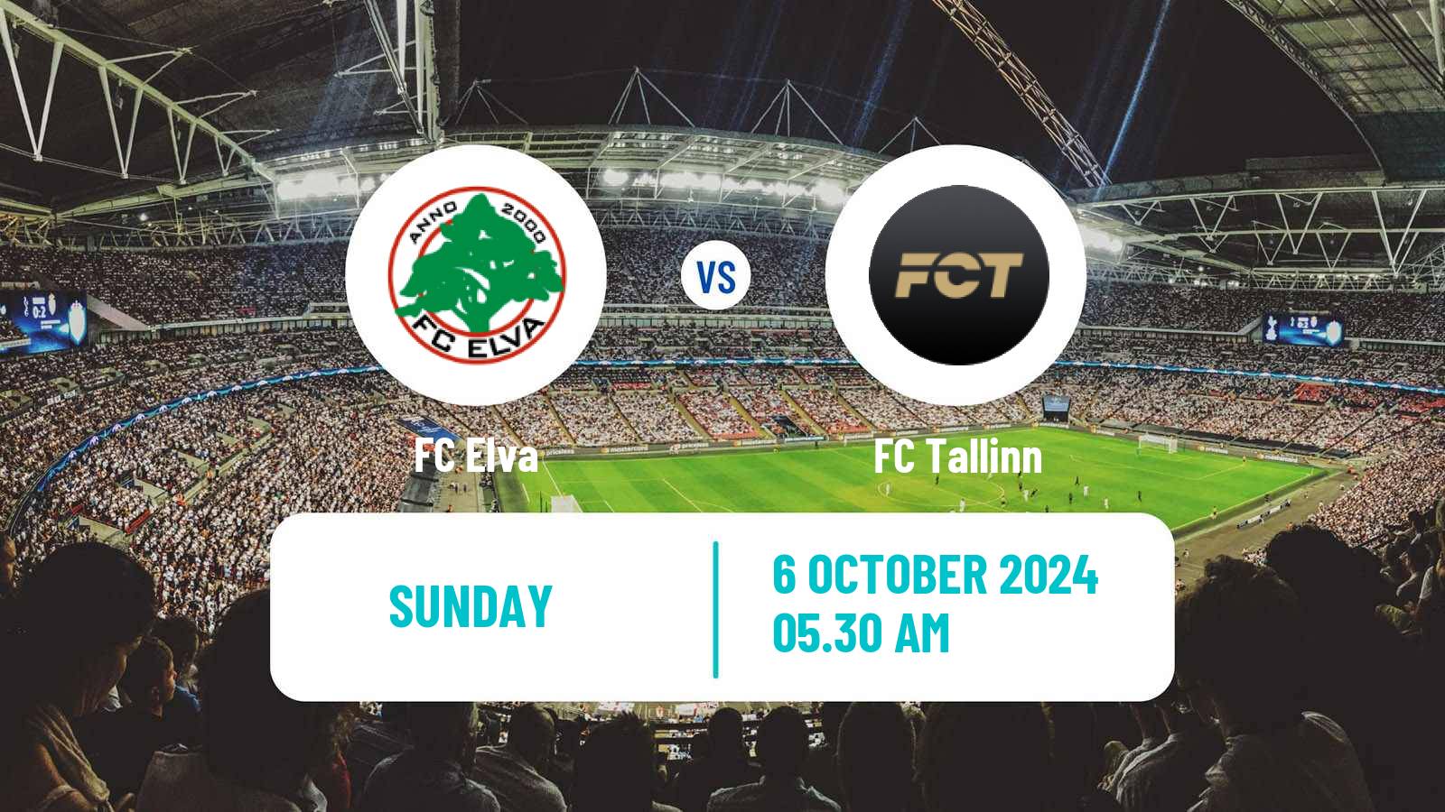 Soccer Estonian Esiliiga Elva - FC Tallinn