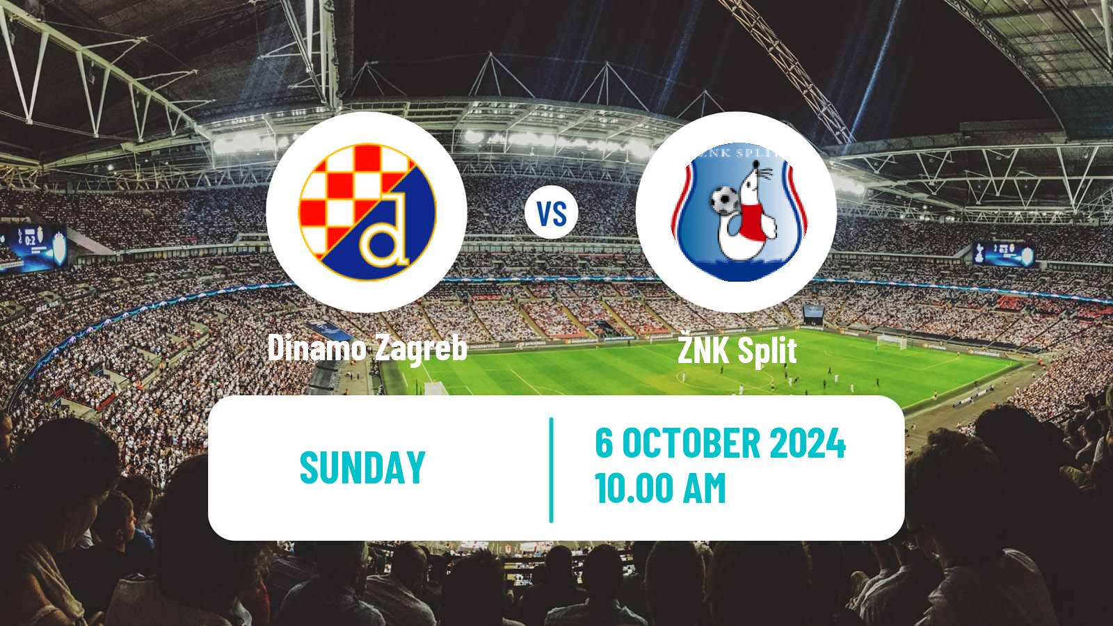 Soccer Croatian 1 HNL Women Dinamo Zagreb - Split