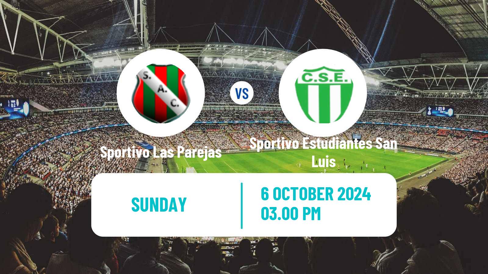 Soccer Argentinian Torneo Federal Sportivo Las Parejas - Sportivo Estudiantes San Luis