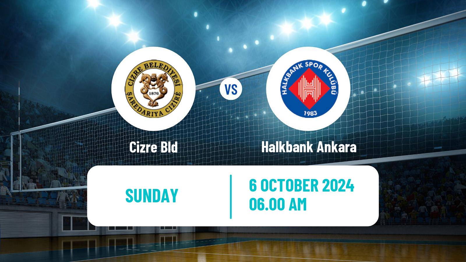 Volleyball Turkish Efeler Ligi Volleyball Cizre Bld - Halkbank Ankara