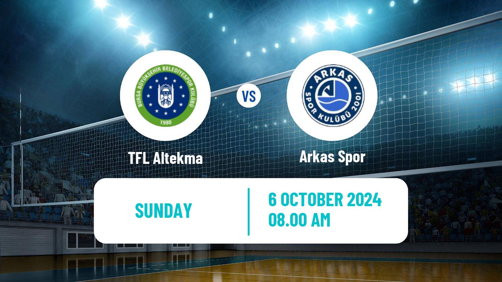 Volleyball Turkish Efeler Ligi Volleyball TFL Altekma - Arkas Spor