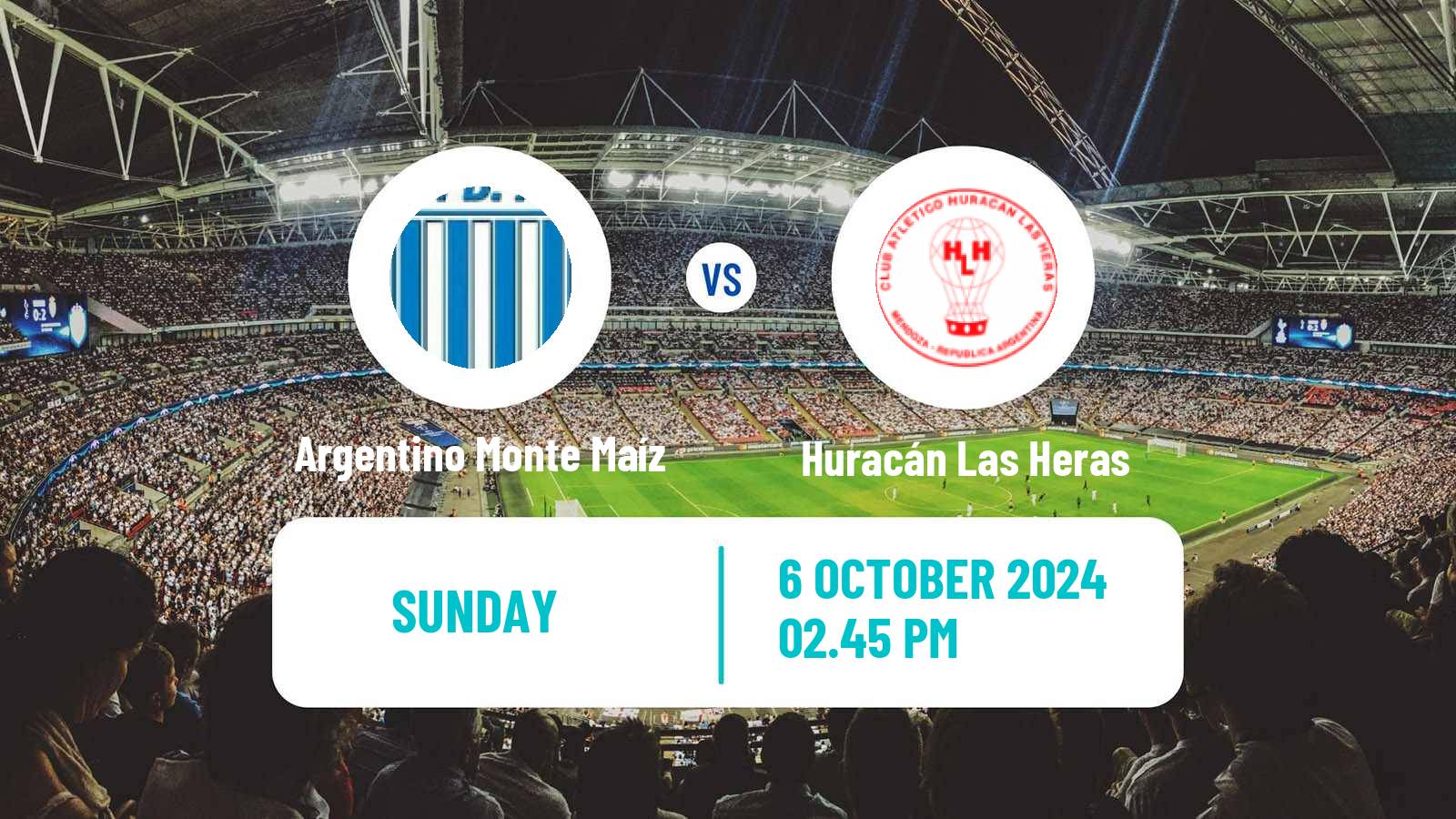 Soccer Argentinian Torneo Federal Argentino Monte Maíz - Huracán Las Heras