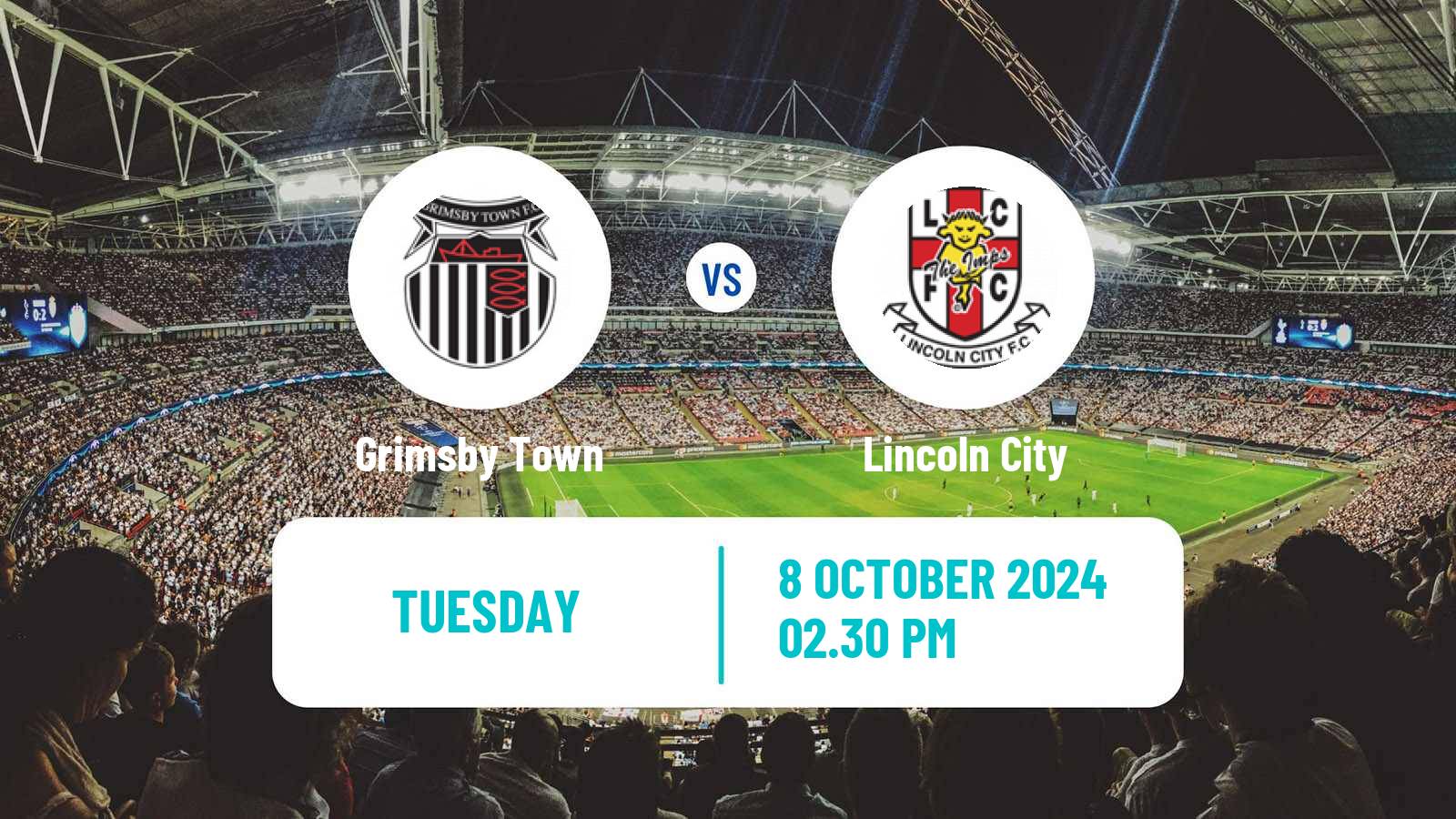 Soccer English EFL Trophy Grimsby Town - Lincoln City