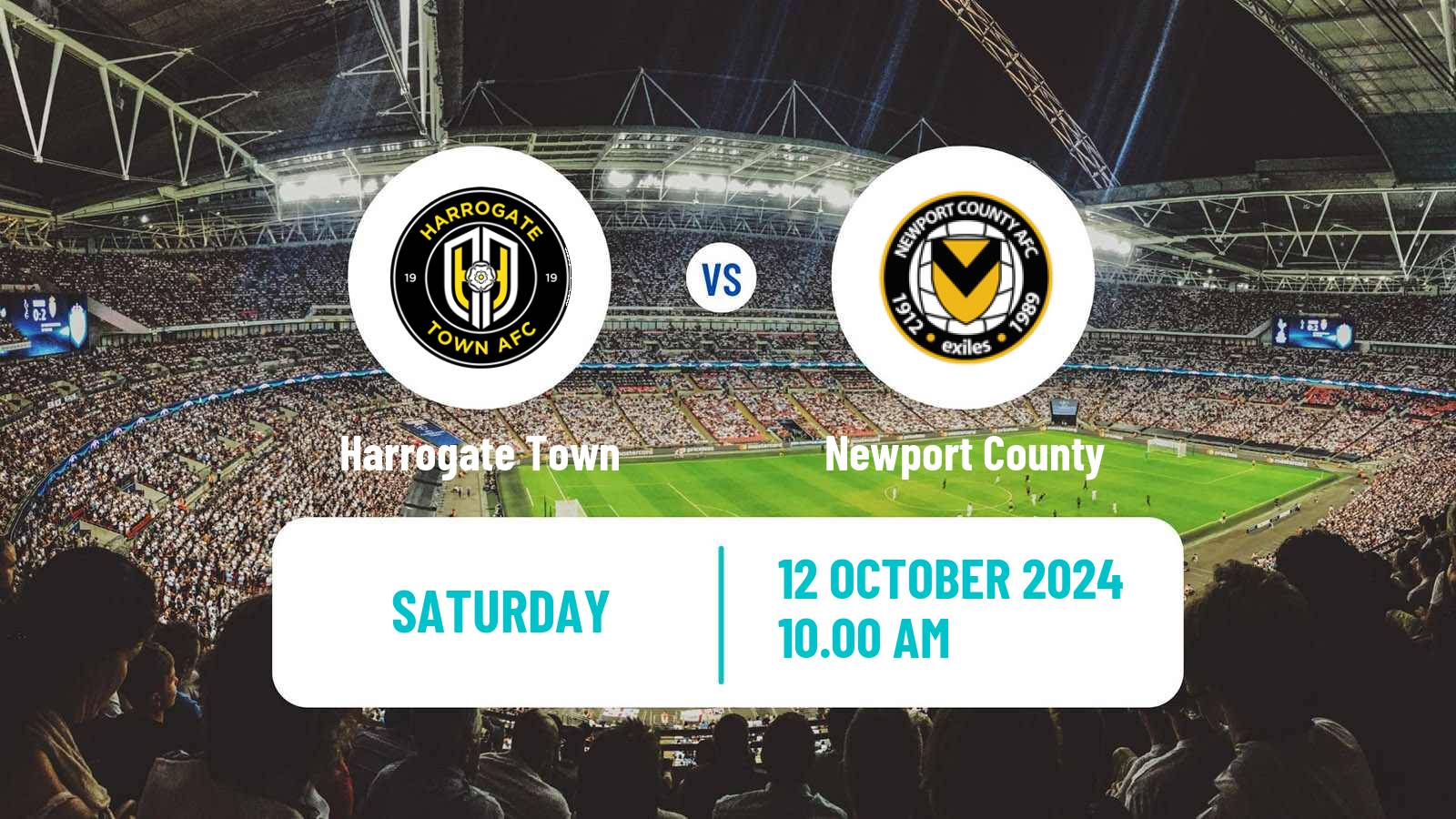 Soccer English League Two Harrogate Town - Newport County