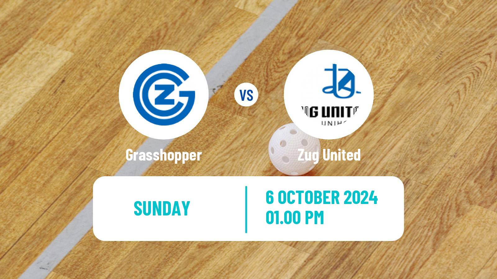 Floorball Swiss NLA Floorball Grasshopper - Zug United