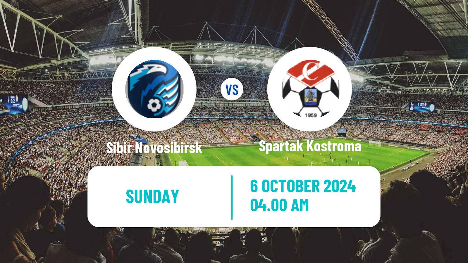 Soccer Russian FNL 2 Division A Gold Sibir Novosibirsk - Spartak Kostroma