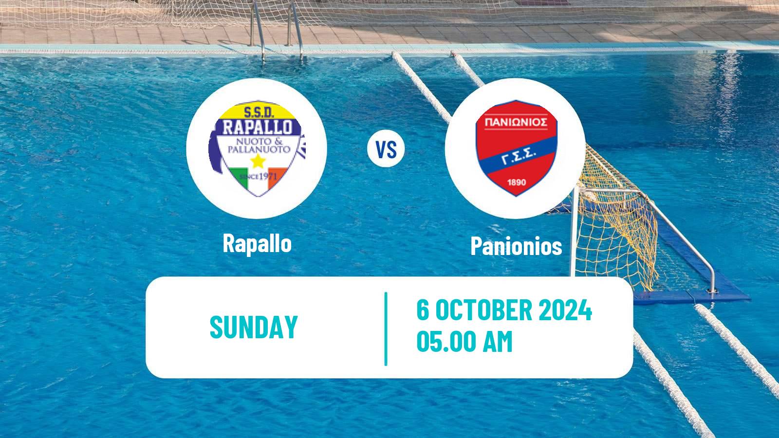 Water polo Champions League Water Polo Women Rapallo - Panionios