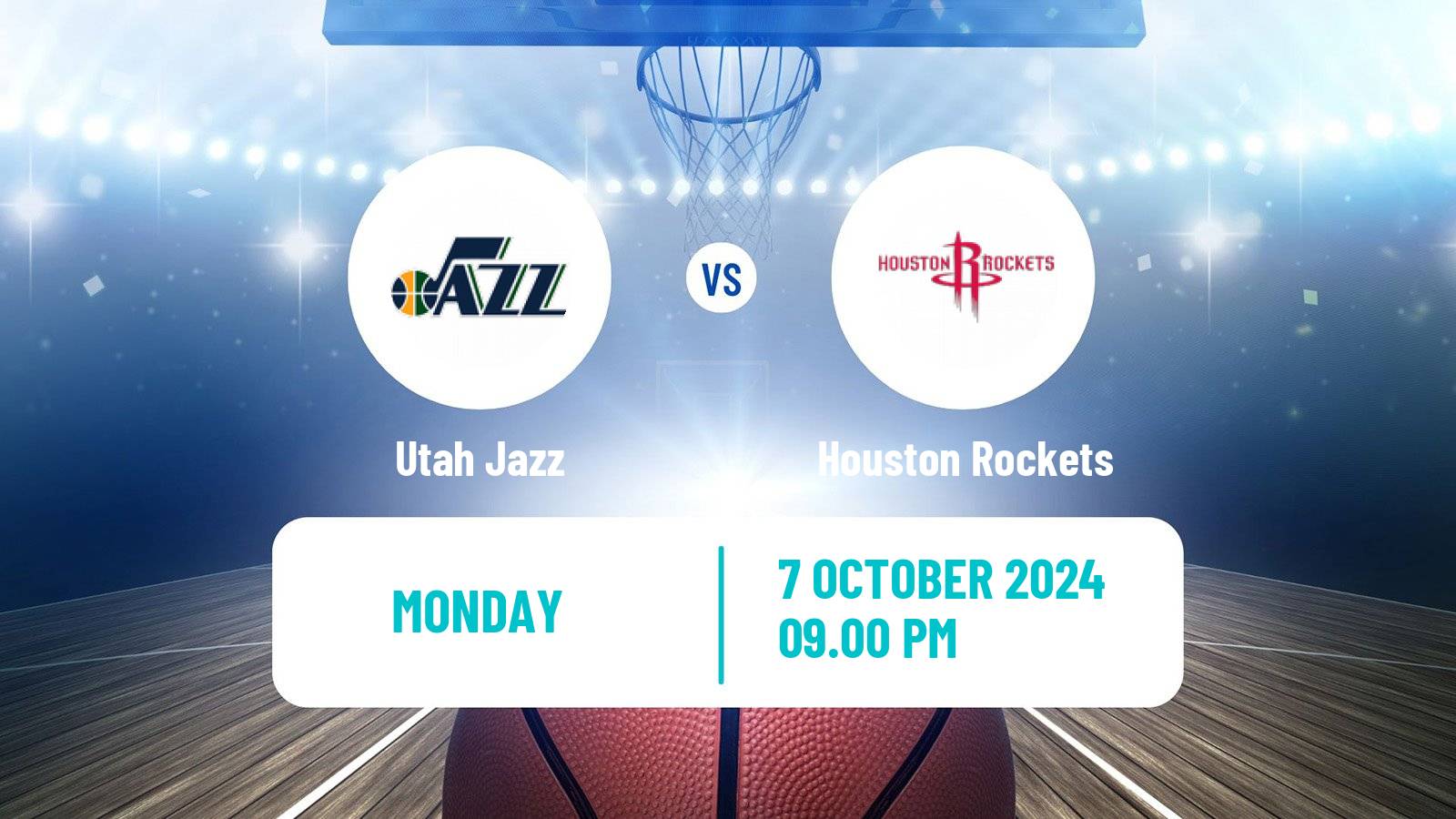 Basketball NBA Utah Jazz - Houston Rockets