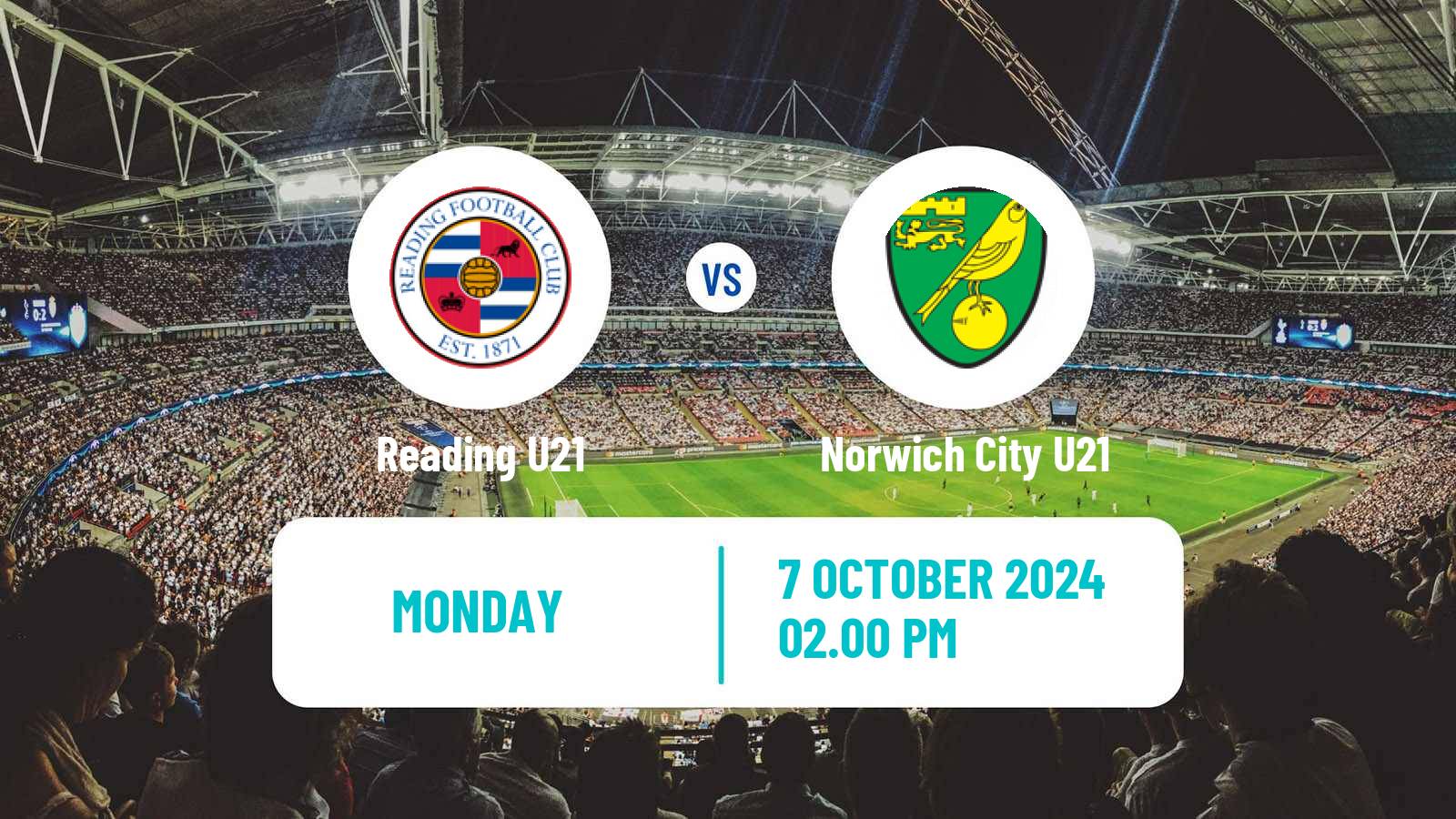 Soccer English Premier League 2 Reading U21 - Norwich City U21