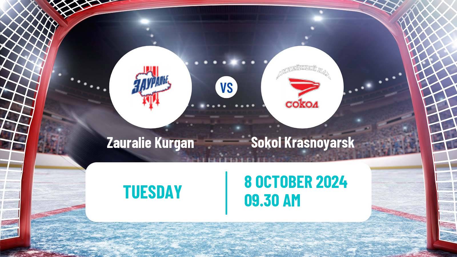 Hockey VHL Zauralie Kurgan - Sokol Krasnoyarsk