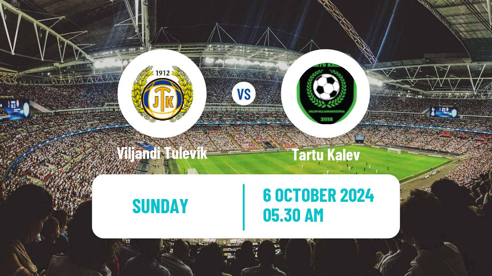 Soccer Estonian Esiliiga B Viljandi Tulevik - Tartu Kalev