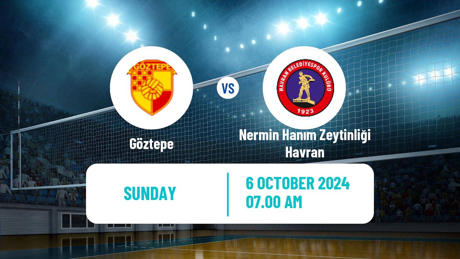 Volleyball Turkish 1 Ligi Volleyball Women Göztepe - Nermin Hanım Zeytinliği Havran