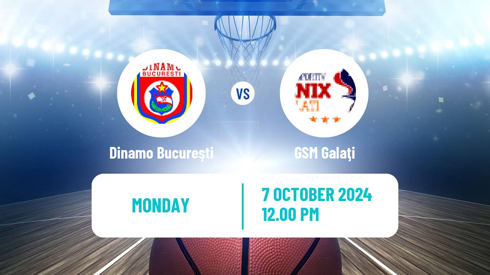 Basketball Romanian Divizia A Basketball Dinamo Bucureşti - GSM Galaţi