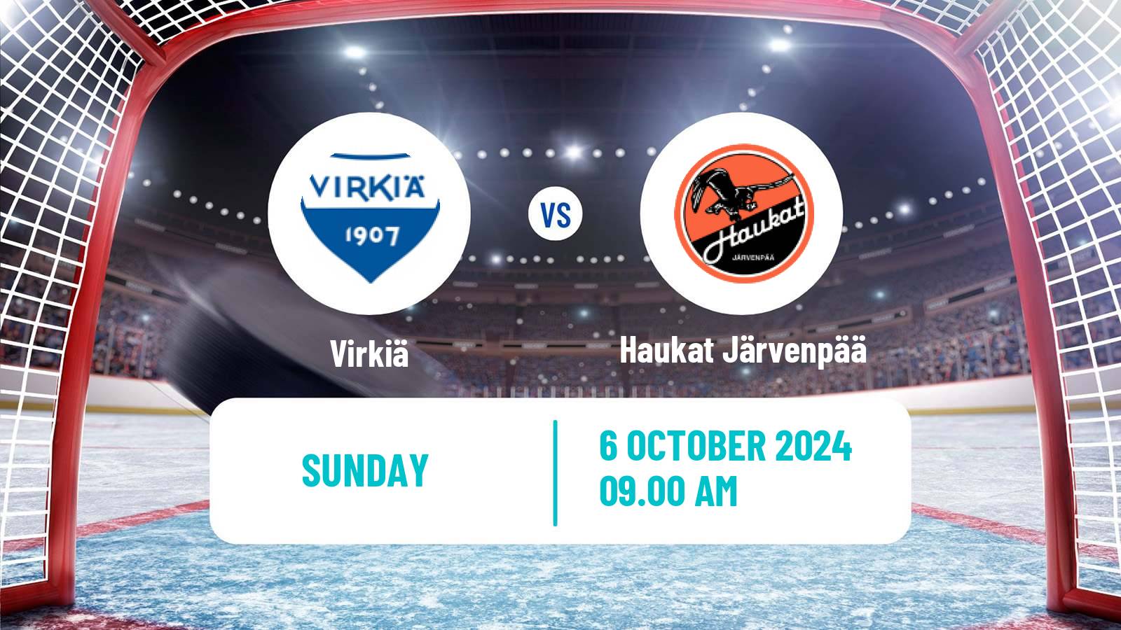 Hockey Finnish Suomi-sarja Virkiä - Haukat Järvenpää