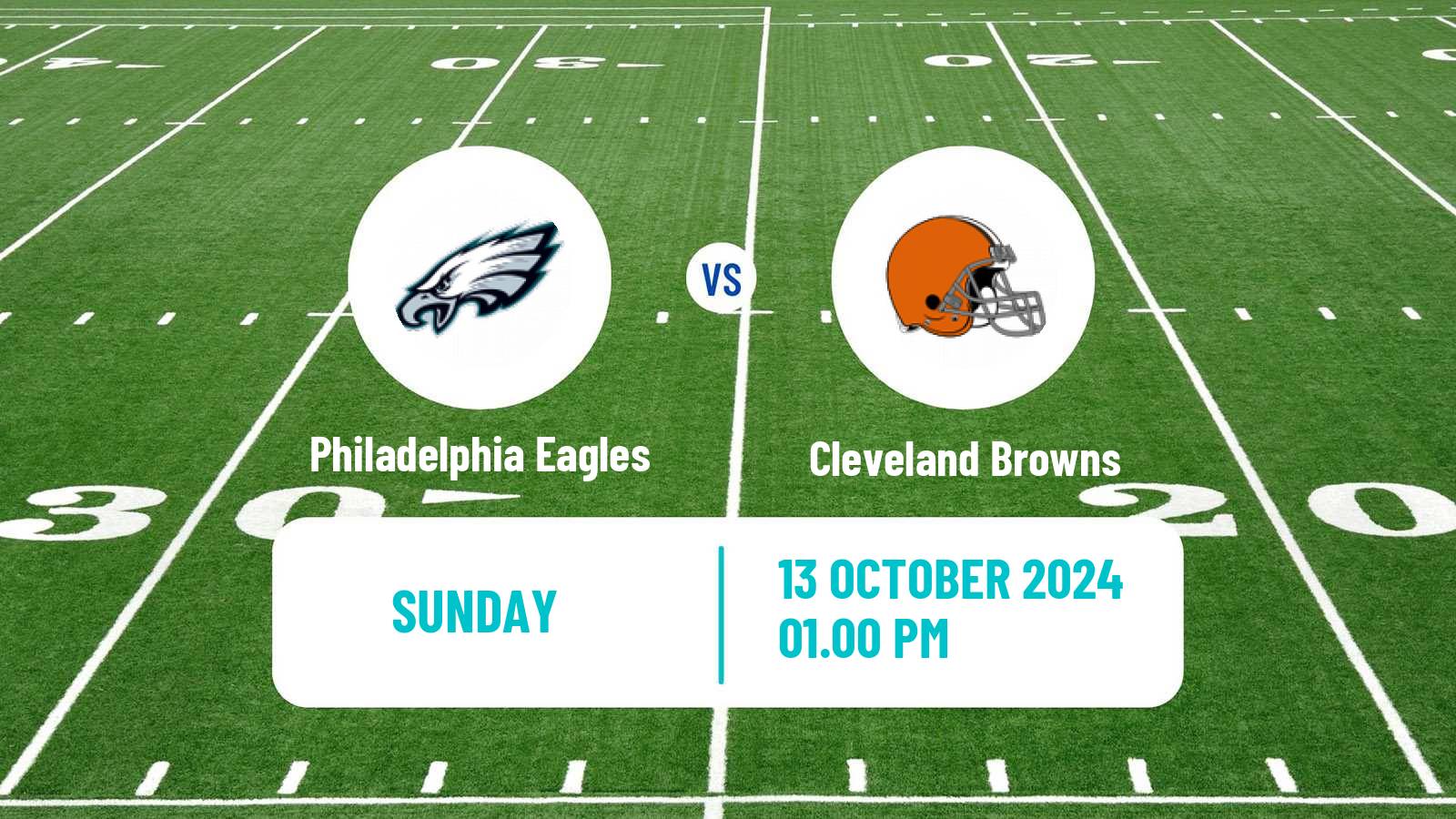 American football NFL Philadelphia Eagles - Cleveland Browns