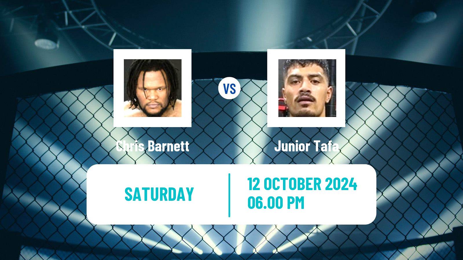 MMA Heavyweight UFC Men Chris Barnett - Junior Tafa