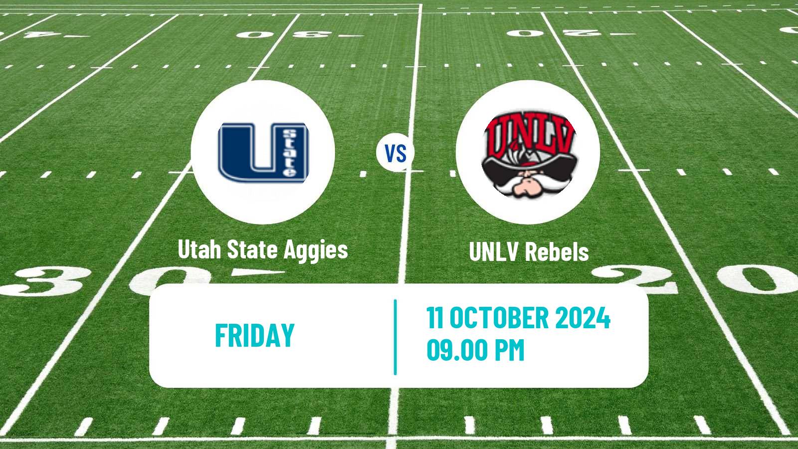 American football NCAA College Football Utah State Aggies - UNLV Rebels