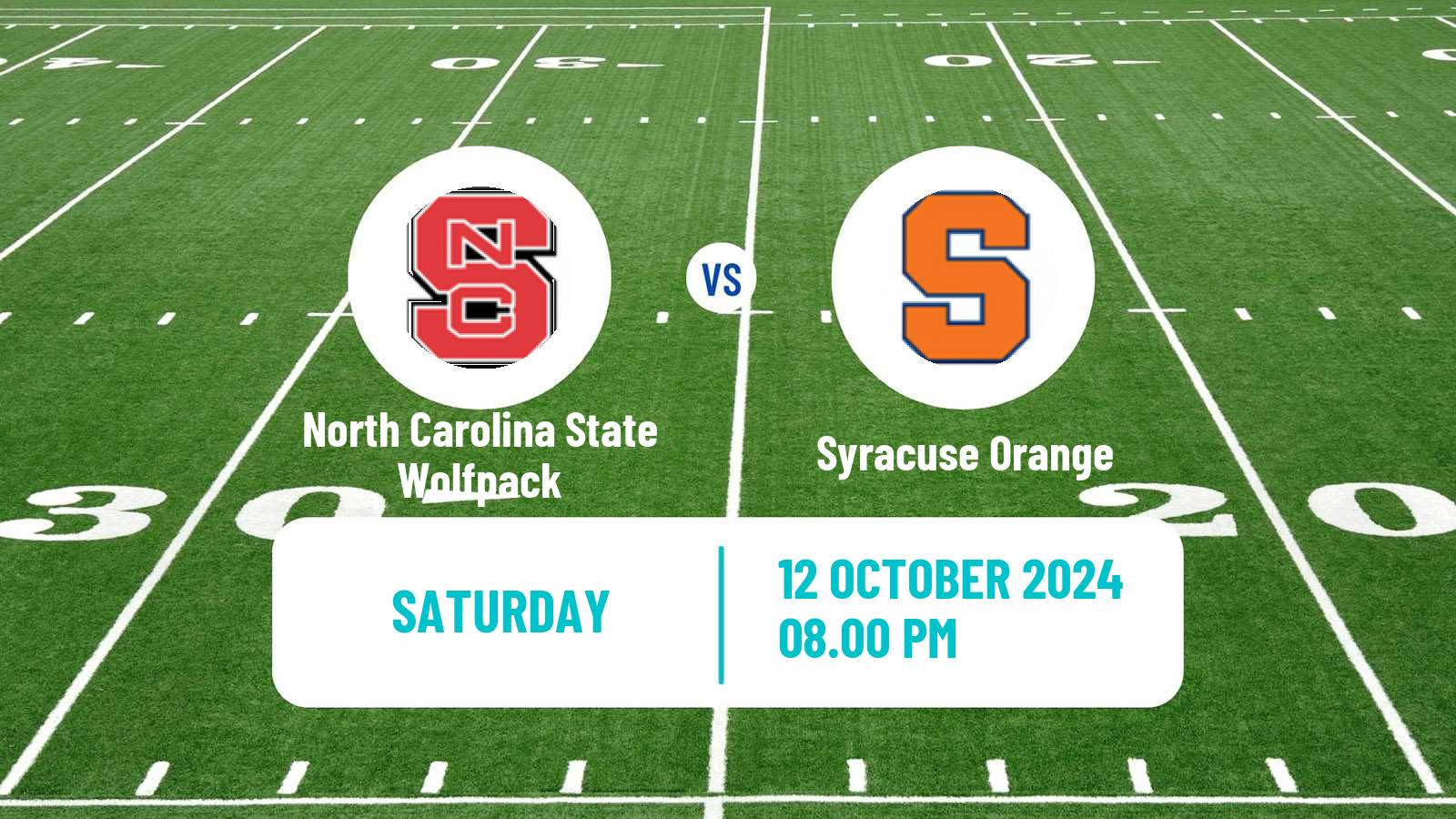 American football NCAA College Football North Carolina State Wolfpack - Syracuse Orange