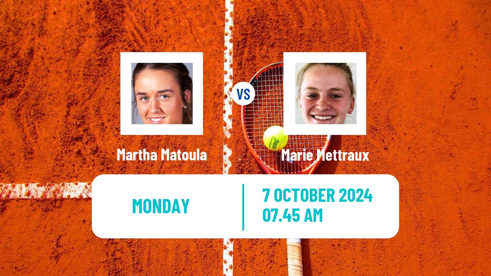 Tennis ITF W35 Seville Women Martha Matoula - Marie Mettraux