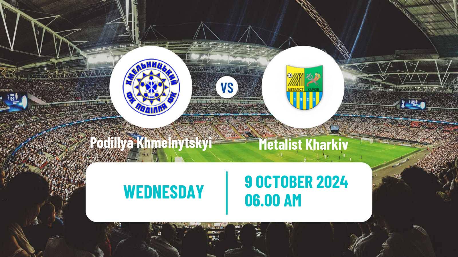 Soccer Ukrainian Persha Liga Podillya Khmelnytskyi - Metalist Kharkiv