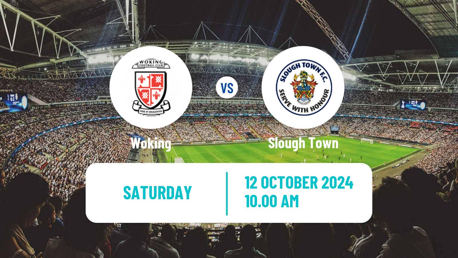 Soccer English FA Cup Woking - Slough Town