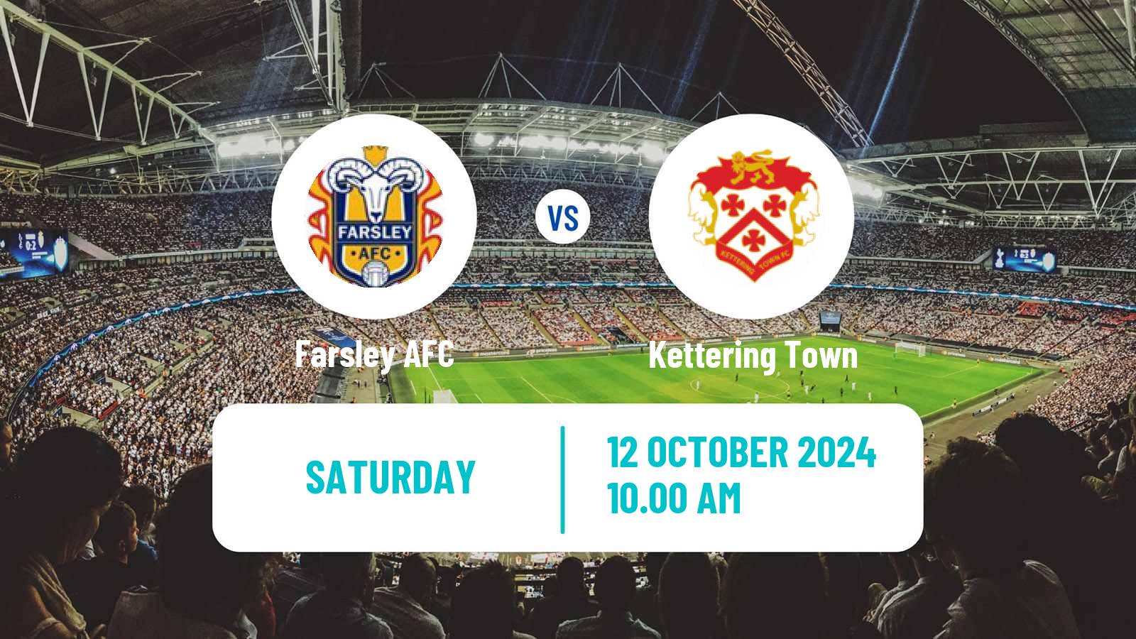 Soccer English FA Cup Farsley - Kettering Town