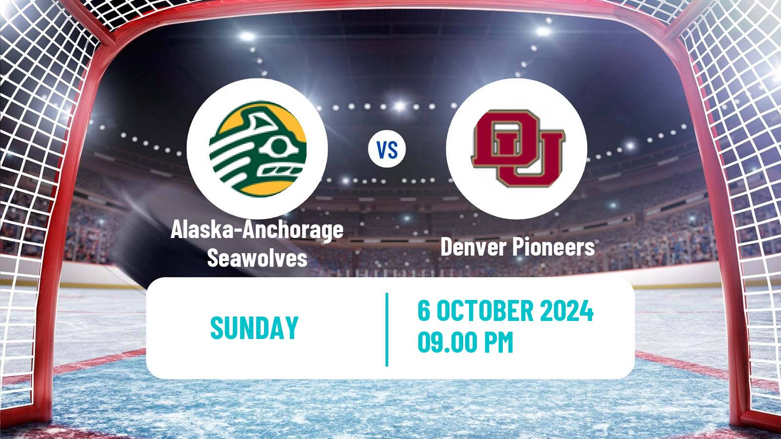 Hockey NCAA Hockey Alaska-Anchorage Seawolves - Denver Pioneers