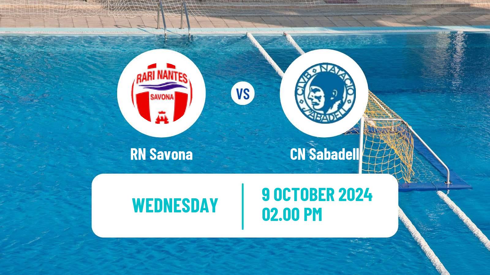 Water polo Champions League Water Polo Savona - Sabadell