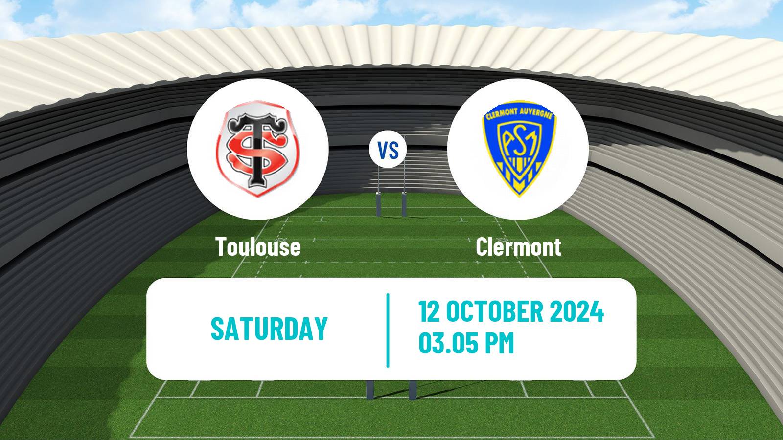 Rugby union French Top 14 Toulouse - Clermont