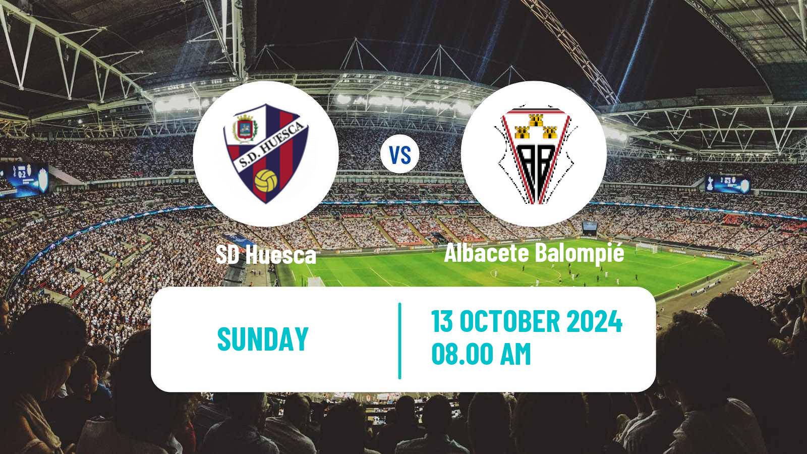 Soccer Spanish LaLiga2 Huesca - Albacete Balompié