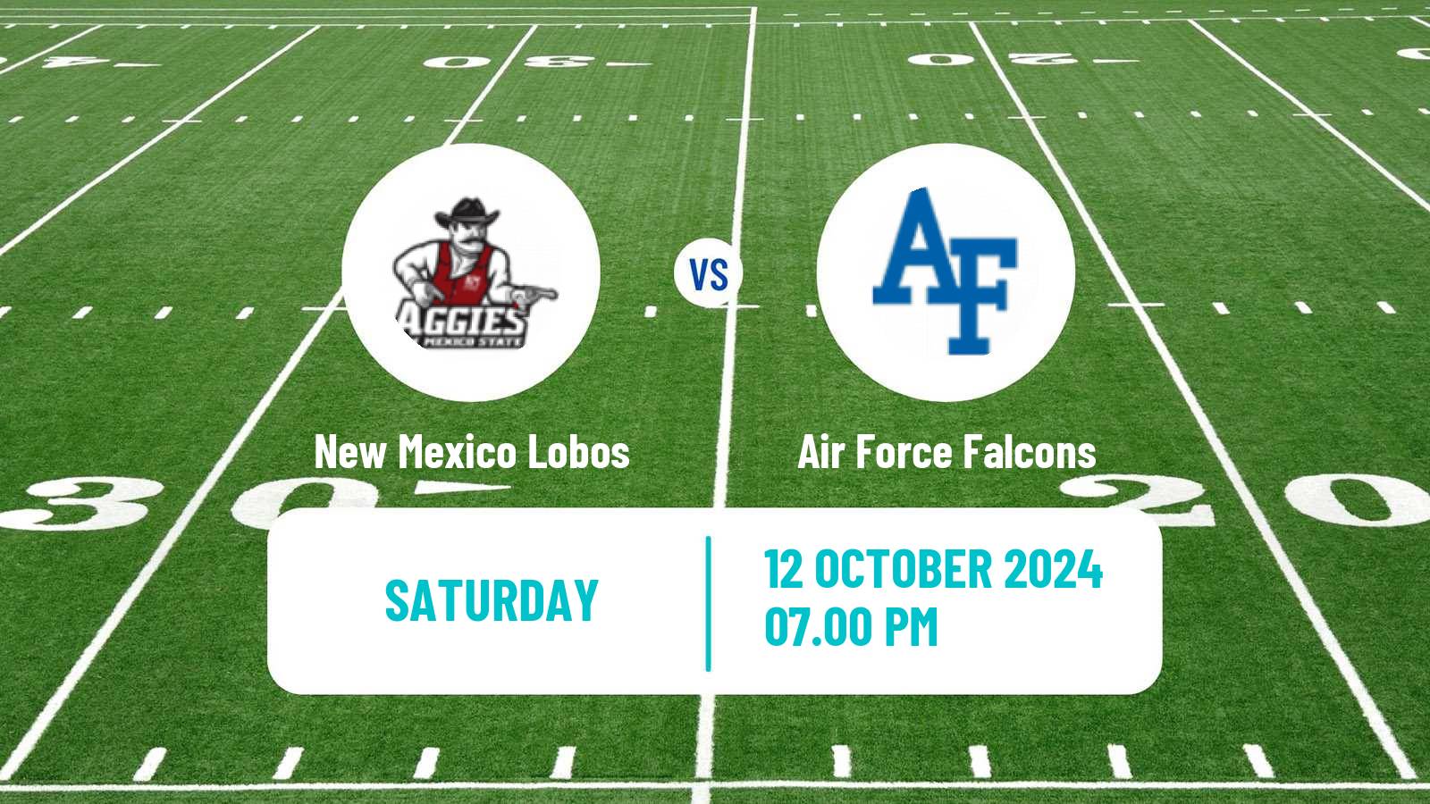 American football NCAA College Football New Mexico Lobos - Air Force Falcons