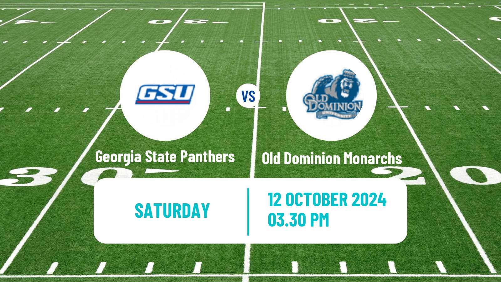 American football NCAA College Football Georgia State Panthers - Old Dominion Monarchs