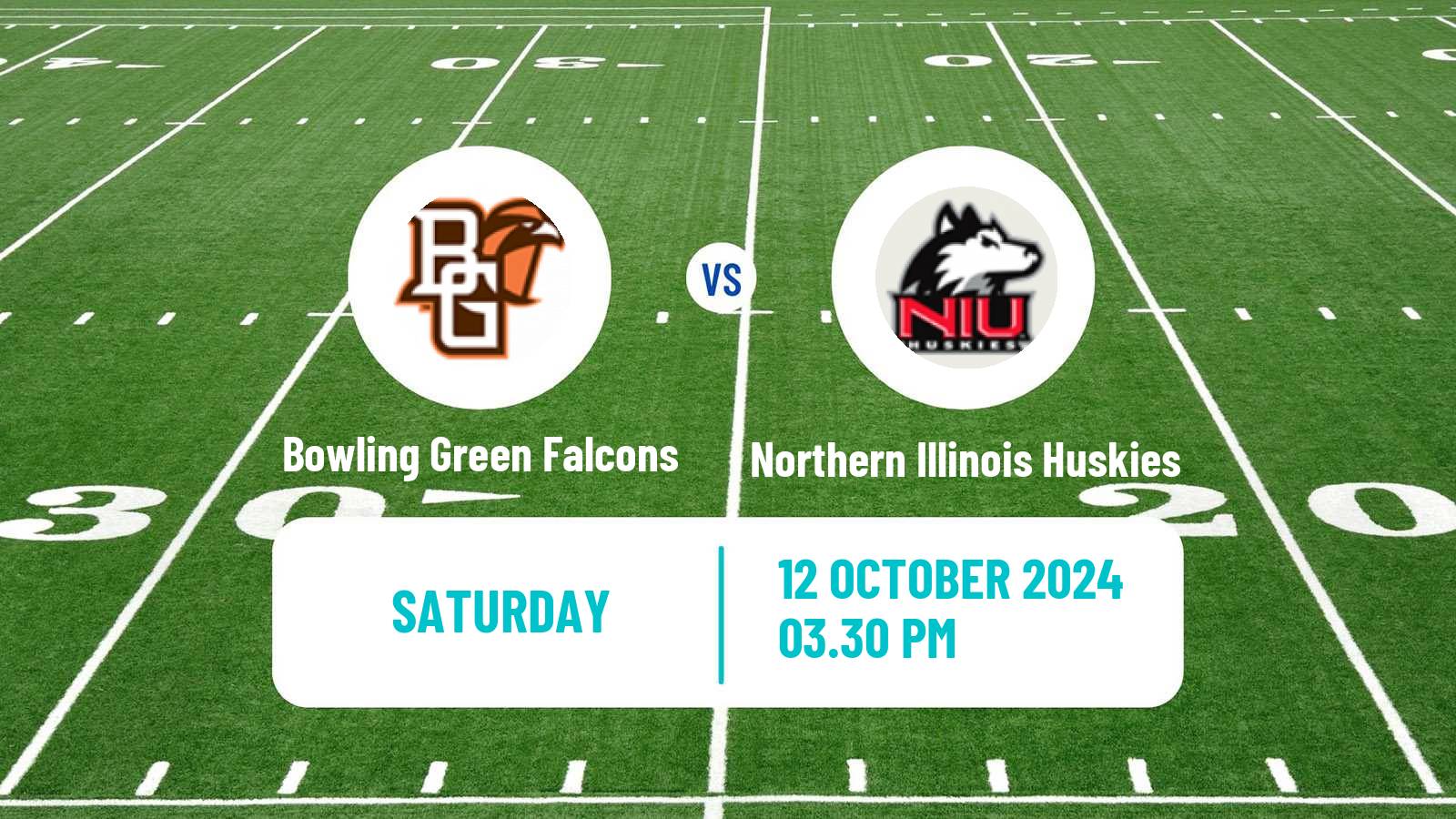 American football NCAA College Football Bowling Green Falcons - Northern Illinois Huskies