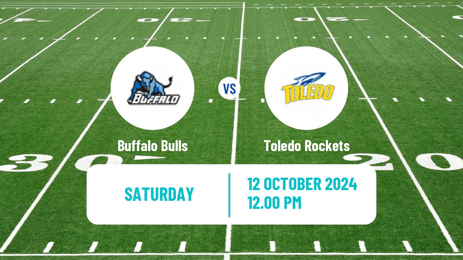 American football NCAA College Football Buffalo Bulls - Toledo Rockets