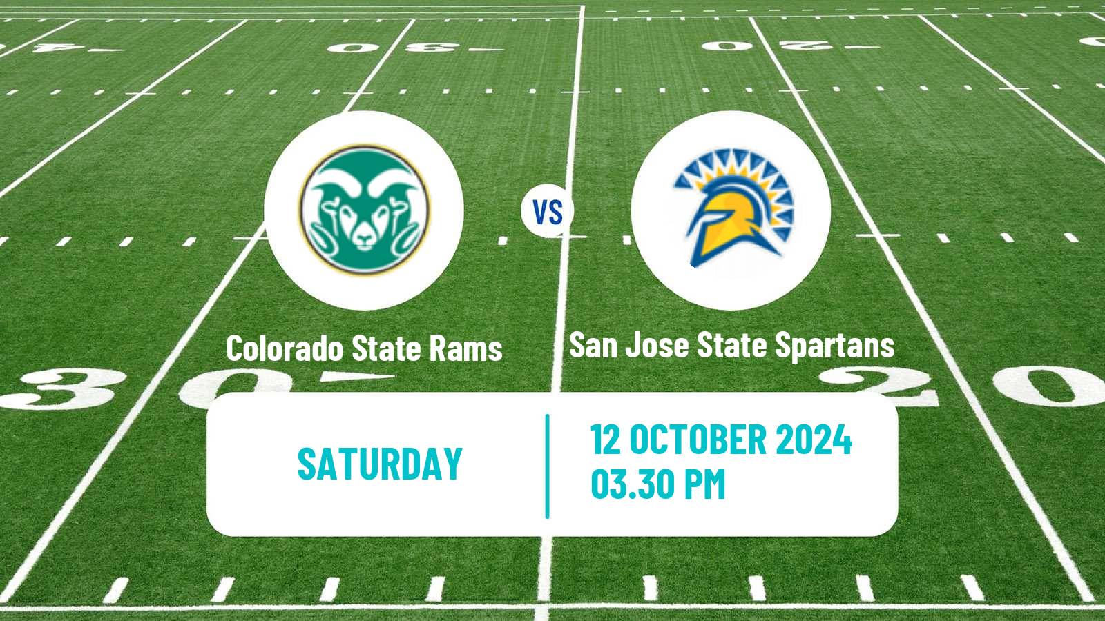 American football NCAA College Football Colorado State Rams - San Jose State Spartans