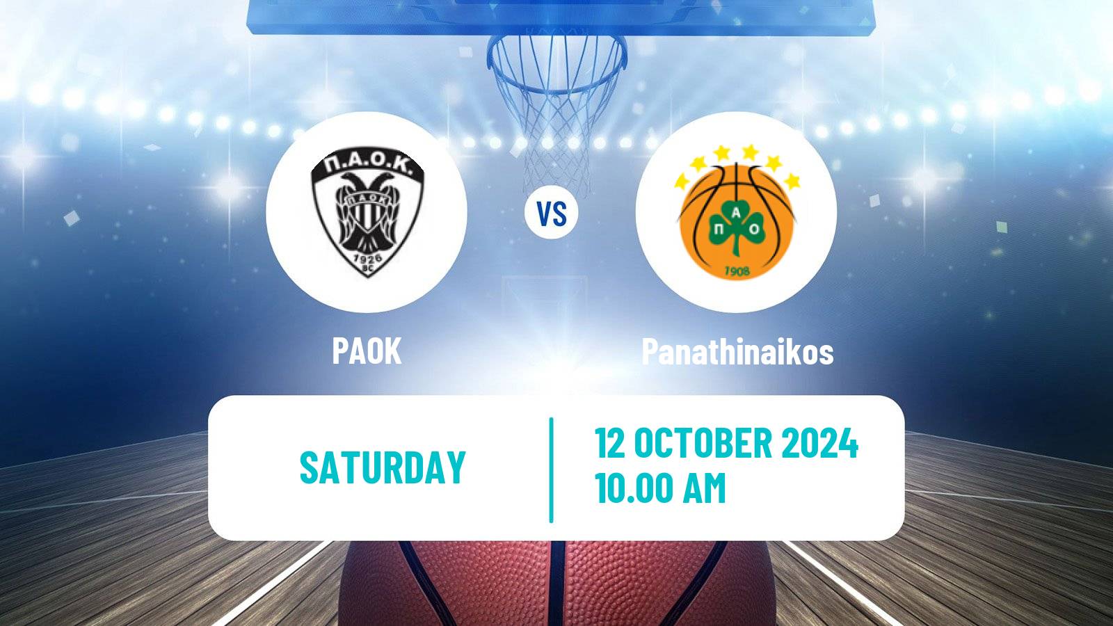 Basketball Greek Basket League A1 PAOK - Panathinaikos